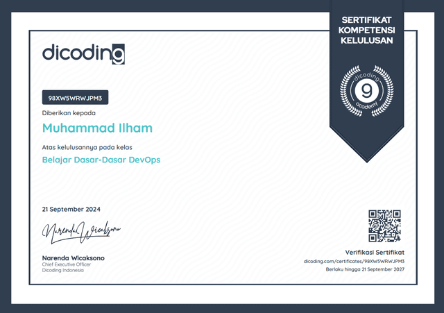 Belajar Dasar Dasar DevOps